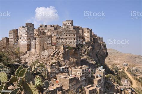 Village Of Al Hajjarah On Mount Haraz Yemen Stock Photo Download