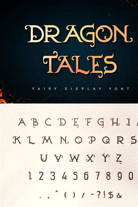 Dragon Tales Fairy Font Masterbundles