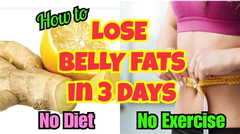 How To Lose Belly Fat Fast In 3 Days Just 2 Ingredients No Diet No