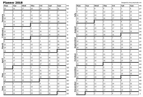 Free Printable Calendars And Planners For Past Years