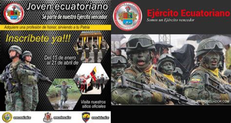 Reclutamiento del Registro del Ejército Ecuatoriano Requisitos