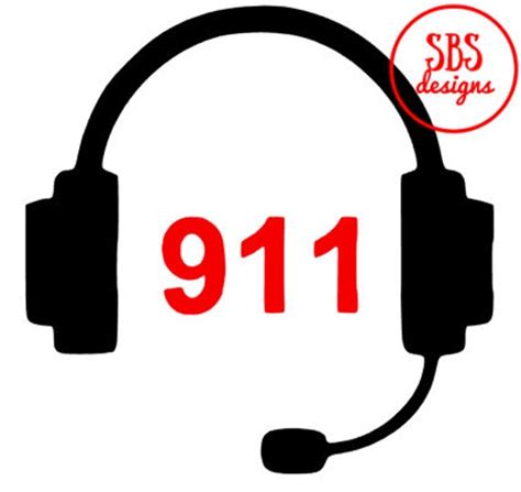 911 Dispatcher Headset Decal
