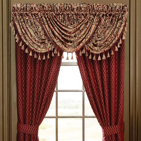 Queen street lizette window waterfall valance rod pocket waterfall valance. Croscill Roena Waterfall Swag Valance & Reviews - Window ...