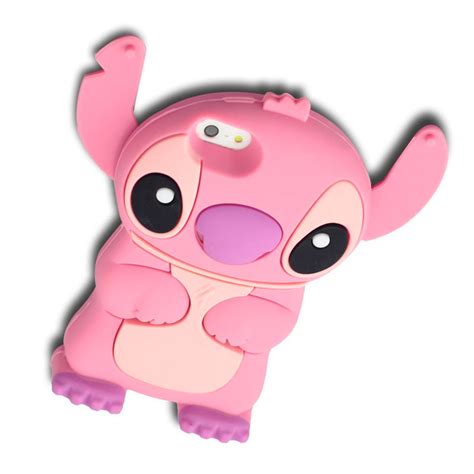 Θήκη Iphone 5 5s Disney 3d Silicone Stitch Pink