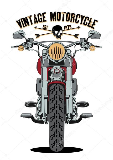 Vintage Motorcycle Illustration — Stock Vector © Vecture 97364342