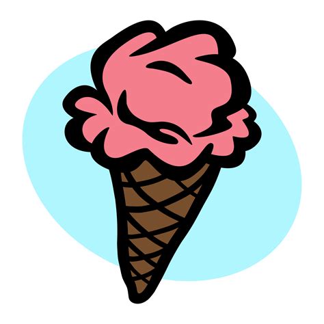 Ice Cream Cone Vector Icon Vector Art At Vecteezy