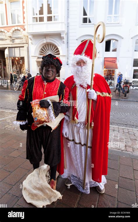 Black Pete And Saint Nicholas Traditional Figures From Dutch Tradition