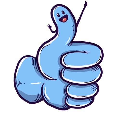 Happy Transparent Thumbs Up  On Er By Purefire