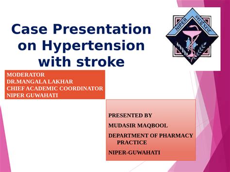 Pdf Case Presentation On Hypertension With Stroke