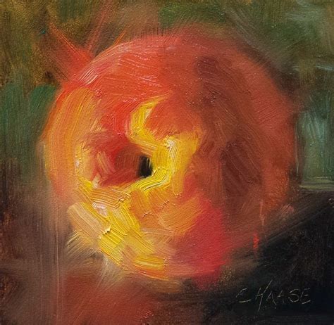 Cynthia Haase Fine Art Iterations Of Peach Original Oil Painting