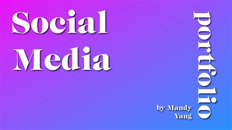 Social Media Portfolio On Behance