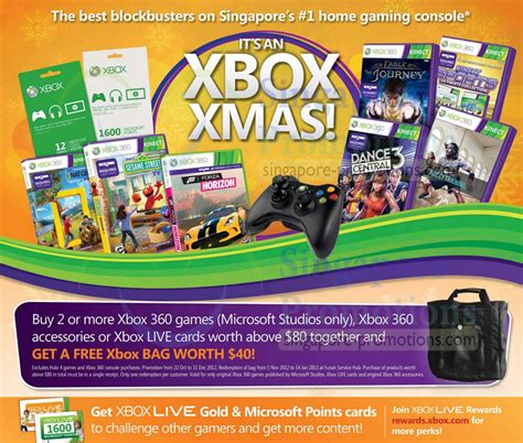 Xbox 360 Games Accessories Live Cards Free Bag Microsoft Xbox 360