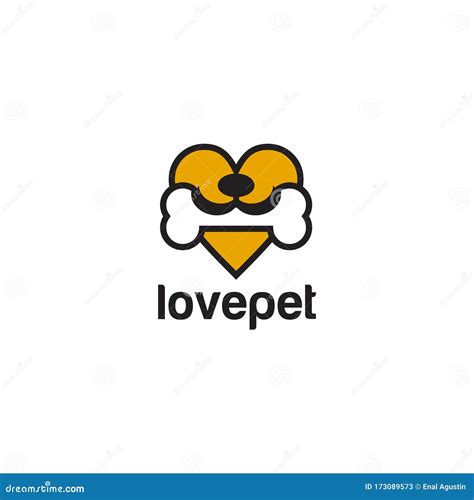 Pet Lover Logo Design Vector Icon Template Stock Vector - Illustration