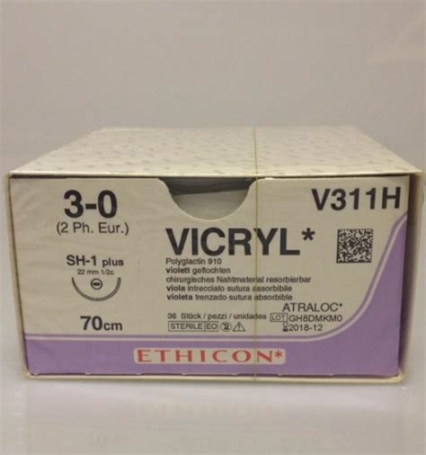 Vicryl 3 0 Sh 1 70cm V311h Jan F Andersen