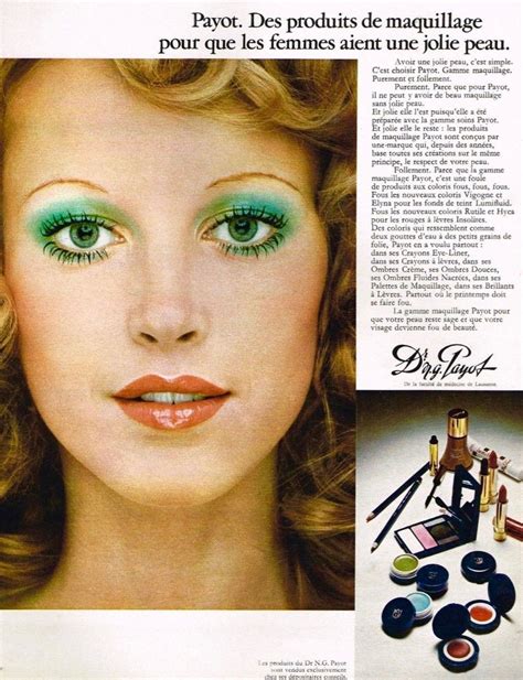 Dr Ng Payot Cosmetics Ad 1973 Vintage Makeup Ads 70s Makeup Hippie Makeup
