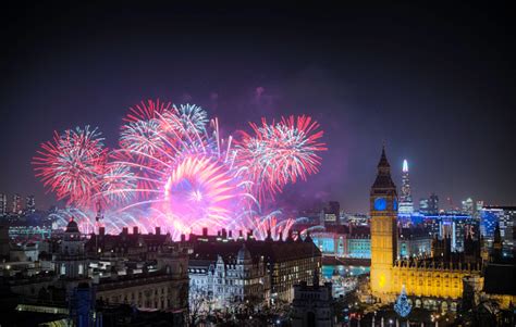 The London New Year Fireworks Display Stock Photo Download Image Now