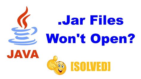 How To Run Executable Java Jar Files In Windows Youtube