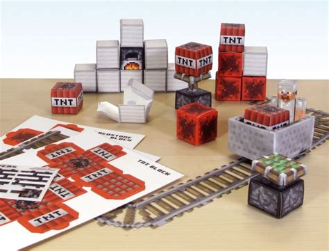 Tnt Minecraft Papercraft Blocks Papercraft C More Explosives Mod The