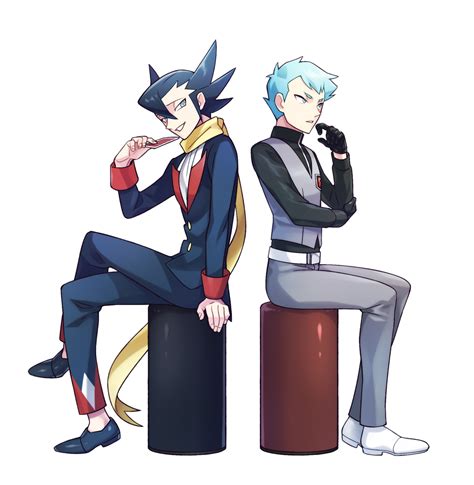 Grimsley And Archer Pokemon And 2 More Drawn By Momoji Lobolobo2010