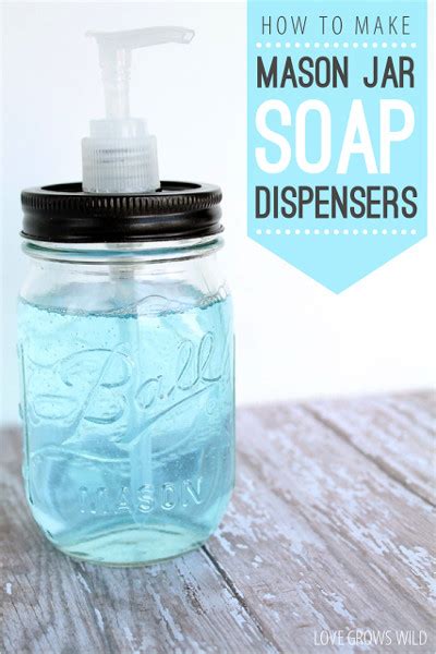 Diy Mason Jar Soap Dispenser Diy Craft Room