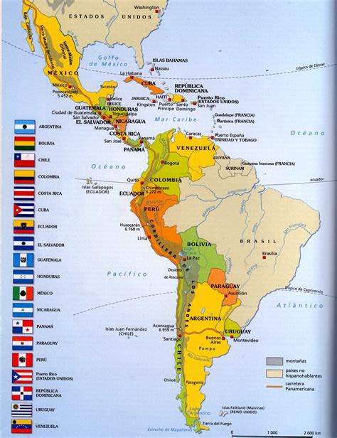 Mapa De America Latina Mapa De America Am Rica