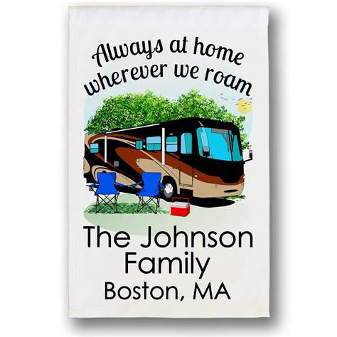 Buy Happy Camper World Always at Home Wherever We Roam Personalized