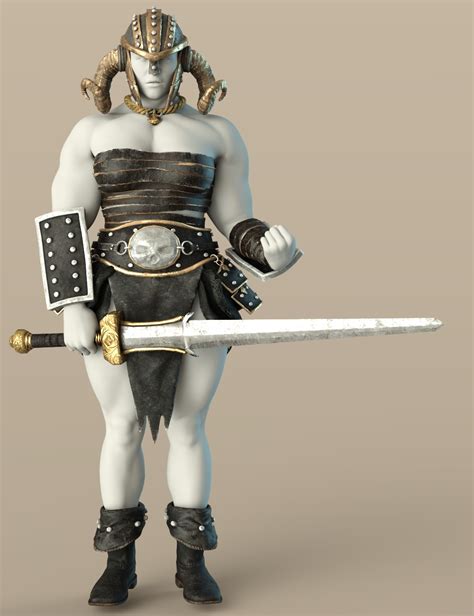 Primitive Fantasy Warrior Outfit For Genesis 9 Daz 3d