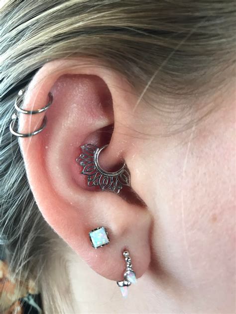 Just upgraded my daith jewelry! : piercing