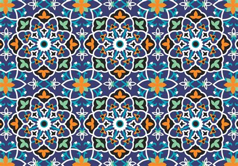 Mosaic Decoration Pattern Background 105779 Vector Art At Vecteezy