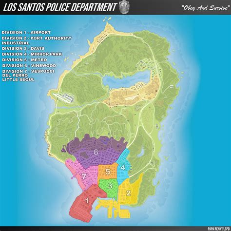Lspd Patrol Divisions Fullmap And Minimap Visuals And Data File