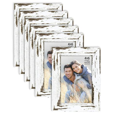 Langdon House 4x6 Distressed White Picture Frames Farmhouse Style 6
