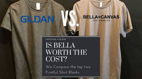 bella canvas 3001u vs gildan 64000 bella canvas screen printing business custom tee shirts
