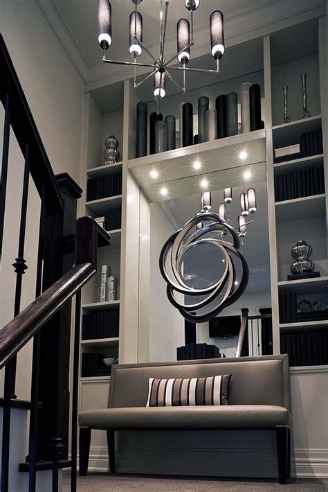 If you want decorating ideas for stairs and hallways that are timelessly elegant without being too imposing, then a black and white design will make for a stunning a mirror will make the alcove above your landing appear larger and brighter in what would otherwise be a cold, dark, and dead space. Imaginative wall and stair treatments | Toronto Star