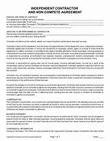 Pictures of Independent Contractor Agreement With Non Compete Clause