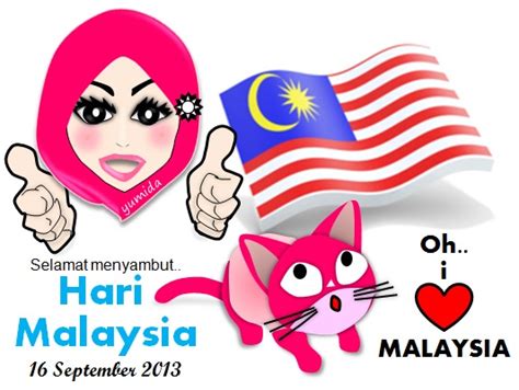 No matter if you're living in the peninsular, or in the eastern part of malaysia, we're still living in the same country. Selamat Menyambut Hari Malaysia - Yumida