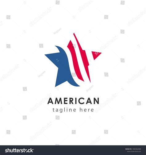 American Logo Vector Template Design Illustration Stock Vector Royalty