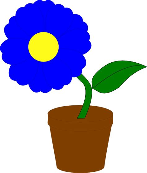 Library of blue flower pot banner transparent download png ...