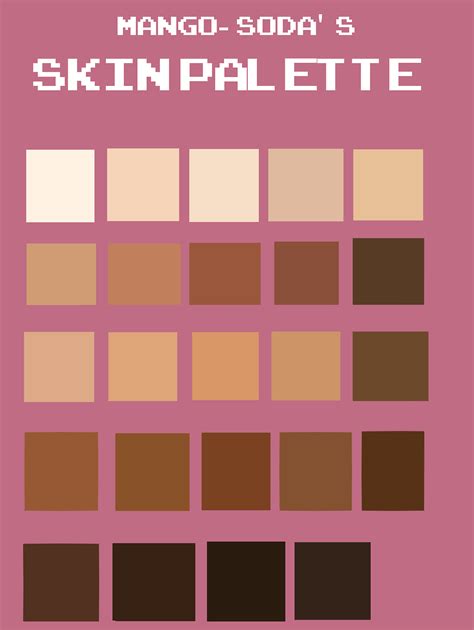 Pin By Jupiter On Art Reference Skin Color Palette Skin Palette Color Palette Challenge
