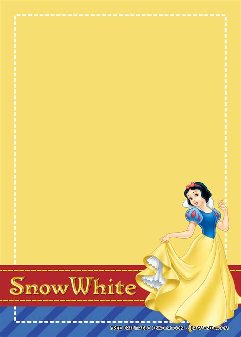 Snow White Invitation Templates2 Free Printable Birthday Invitation