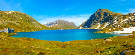 Panorama Of The Lake Djupvatnet On The Road To Mount Dalsnibba Norway