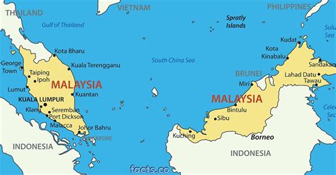 Map Of Where Malaysia Is Maps Of The World