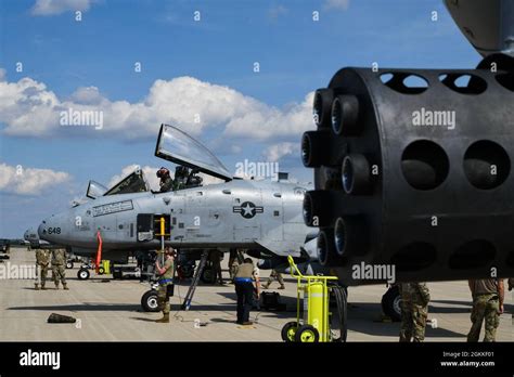 A Pilot From The 354th Fighter Squadron Prepares An A 10 Thunderbolt Ii