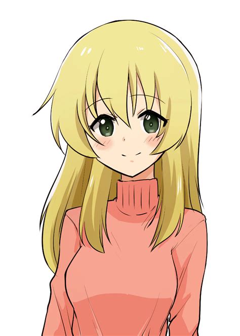 Safebooru 1girl Bangs Blonde Hair Carpaccio Girls Und Panzer Casual Closed Mouth Commentary