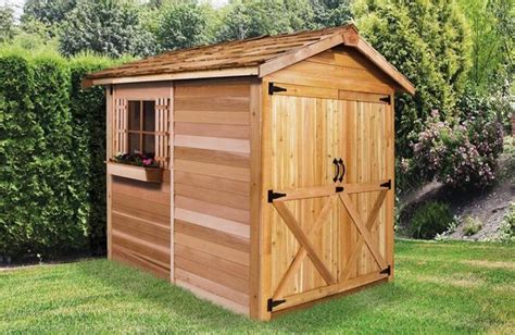 They work great for a pool house, potting shed, retreat, or just storage! Large Wooden Sheds, Lawn Mower & Motorcycle Storage Shed ...