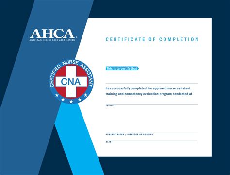 8th Edition Cna Certificates Htb 10 Per Pack Ahcancal Publications