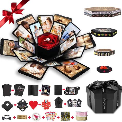 Square DIY Surprise Love Explosion Box Gift Explosion for