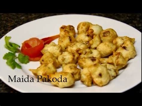 Easy and quick tea time snack you can make at home like veg puff, honey chilli potato, veg burger, manchurian, vada, french bread, pakoras, cheese balls and. Maida bhajia Recipes | Quick easy to make party starter/appetizer/snack recipe/ Veg Recipes ...