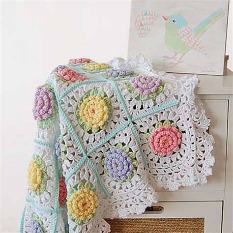 Flower Blanket Pattern Crochet Baby Afghan Crochet Etsy