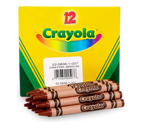 Brown Bulk Crayons 12 Count Crayola