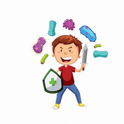 Immune System Clipart Strong Healthy Cells Kid